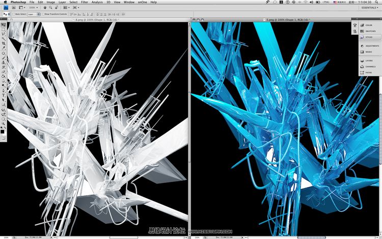 3D MAX+PS練手制作V酷風格視覺照片效果