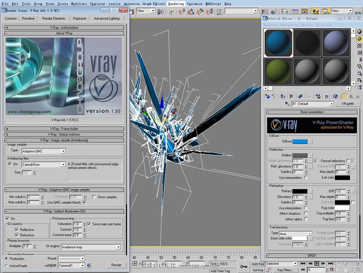 3D MAX+PS練手制作V酷風格視覺照片效果
