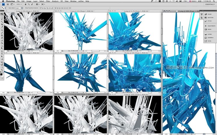 3D MAX+PS練手制作V酷風格視覺照片效果