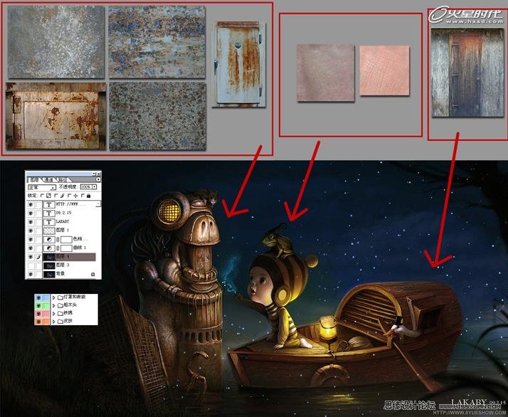 點(diǎn)擊小圖看大圖 Painter 9.5教程:機(jī)器與孩子教程解析