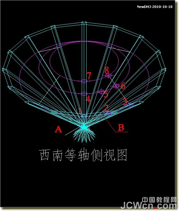AutoCAD建模教程:繪制八心八箭的鉆石