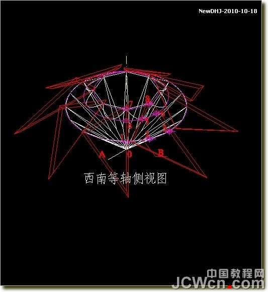 AutoCAD建模教程:繪制八心八箭的鉆石