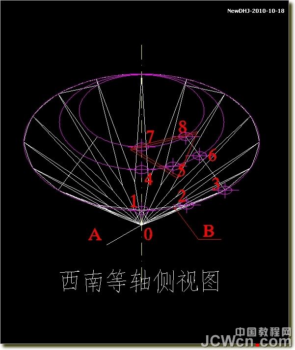 AutoCAD建模教程:繪制八心八箭的鉆石