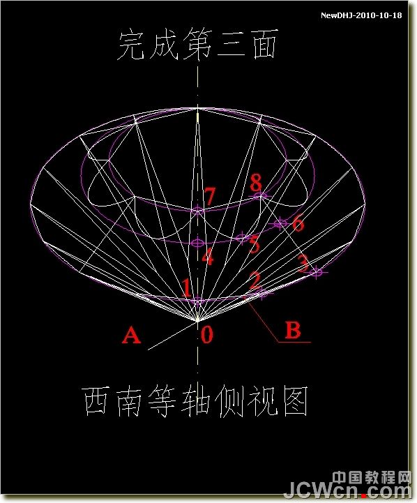 AutoCAD建模教程:繪制八心八箭的鉆石