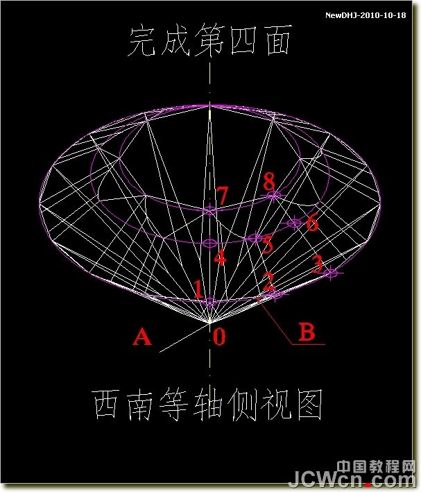 AutoCAD建模教程:繪制八心八箭的鉆石