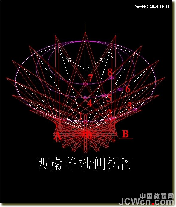 AutoCAD建模教程:繪制八心八箭的鉆石