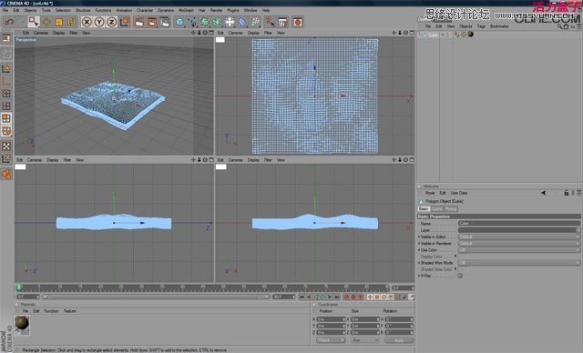 Cinema 4D 繪制3D草坪