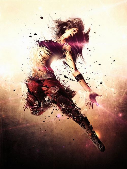 時(shí)尚風(fēng)格的超強(qiáng)噴濺特效創(chuàng)意PS作品