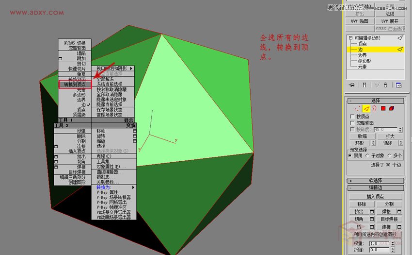 3DMAX制作簡單的繡球模型效果圖