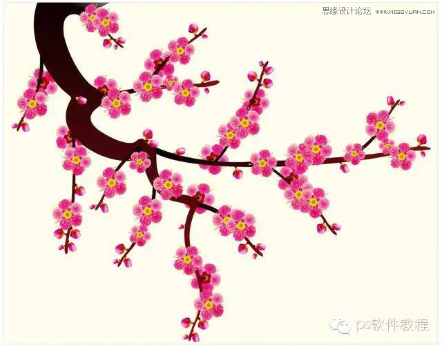 CorelDraw繪制逼真的中國(guó)風(fēng)梅花圖教程