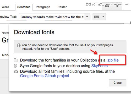 ھWʹ Google Web font