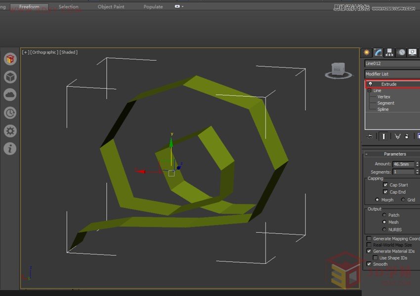 3ds MAX3分鐘快速制作曲面展臺建模