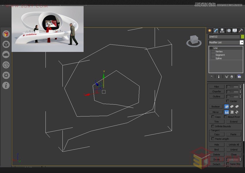 3ds MAX3分鐘快速制作曲面展臺建模