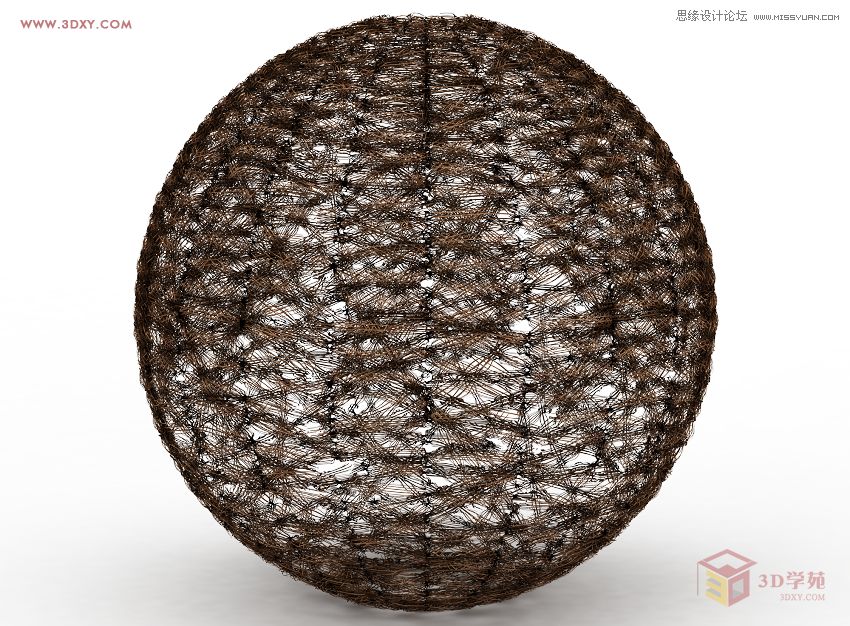 3Dsmax快速制作編織燈罩建模教程