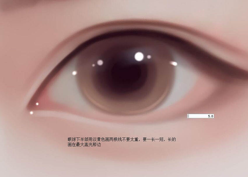 Photoshop繪制人像轉(zhuǎn)手繪中的漂亮的眼睛