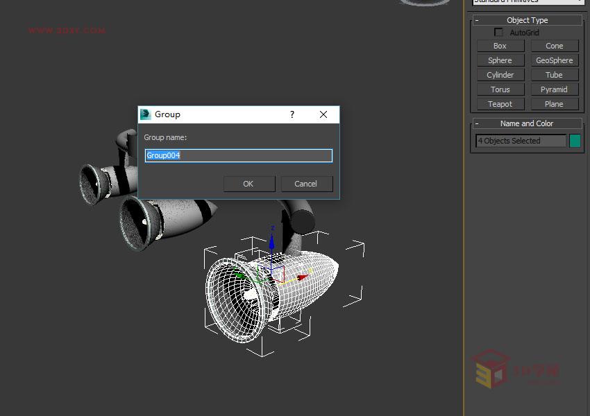 3DSMAX使用注視控制器綁定燈光特效