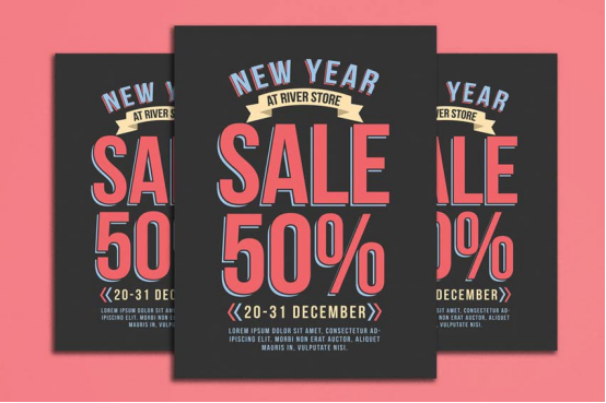2018年30種最新新年宣傳單設計欣賞