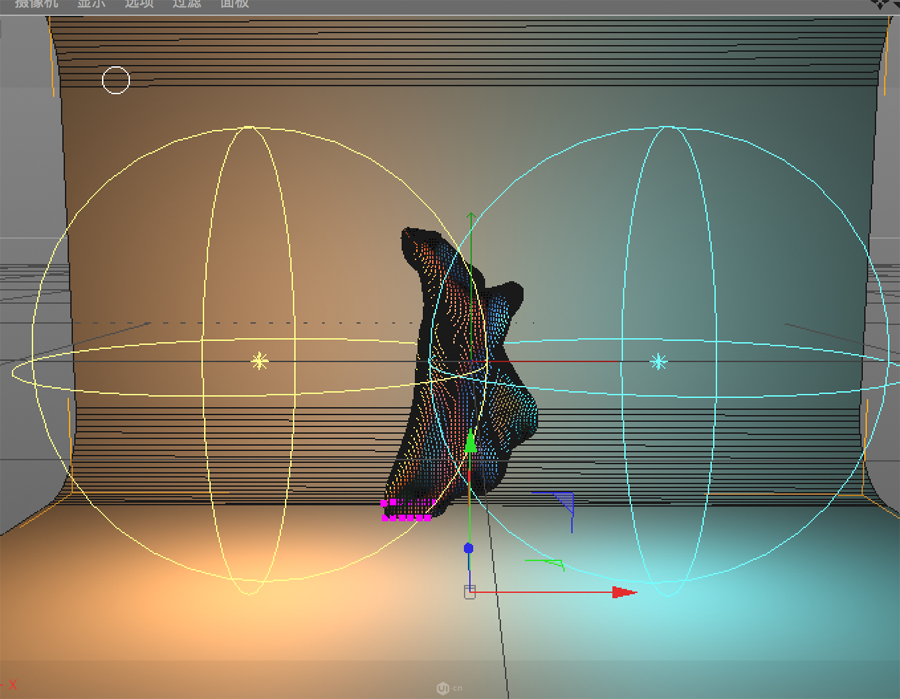 C4D制作立體元素組成的抽象海報教程
