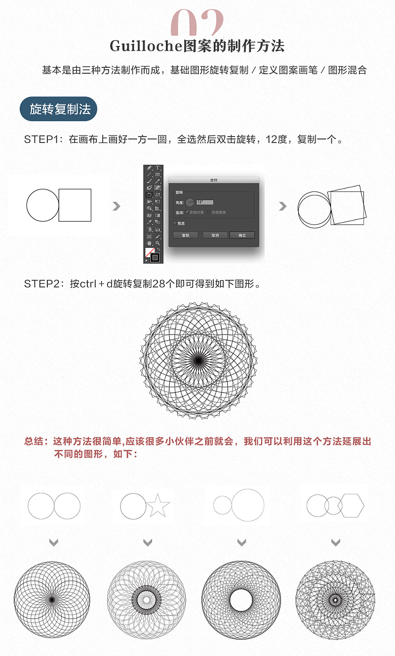Illustrator繪制Guilloche錢幣底紋圖形