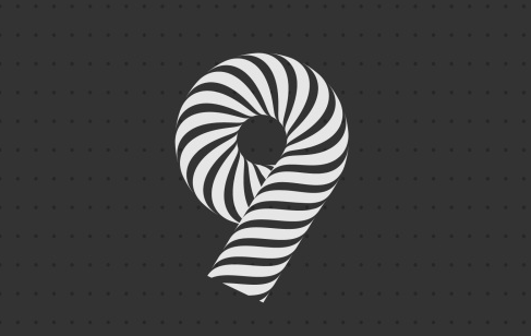 Illustrator制作斑馬條紋組成的藝術字