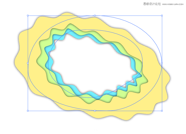 Illustrator制作立體卡通風格相框特效