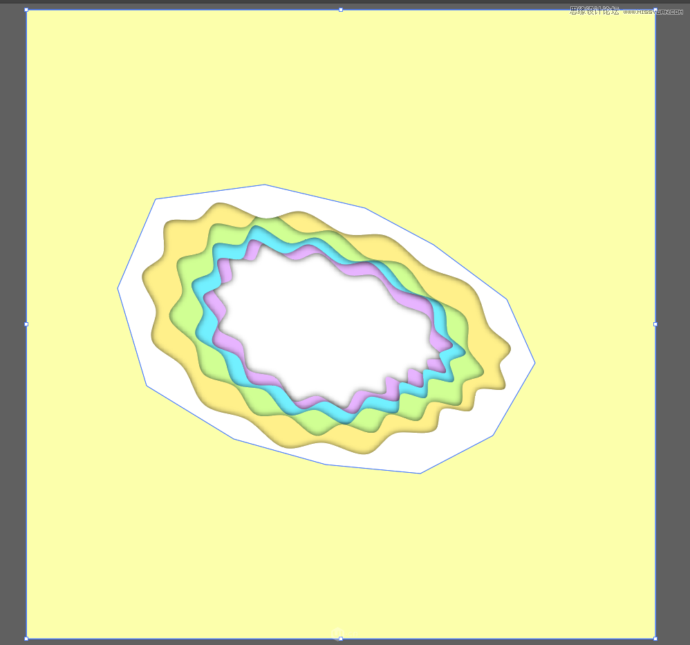 Illustrator制作立體卡通風格相框特效