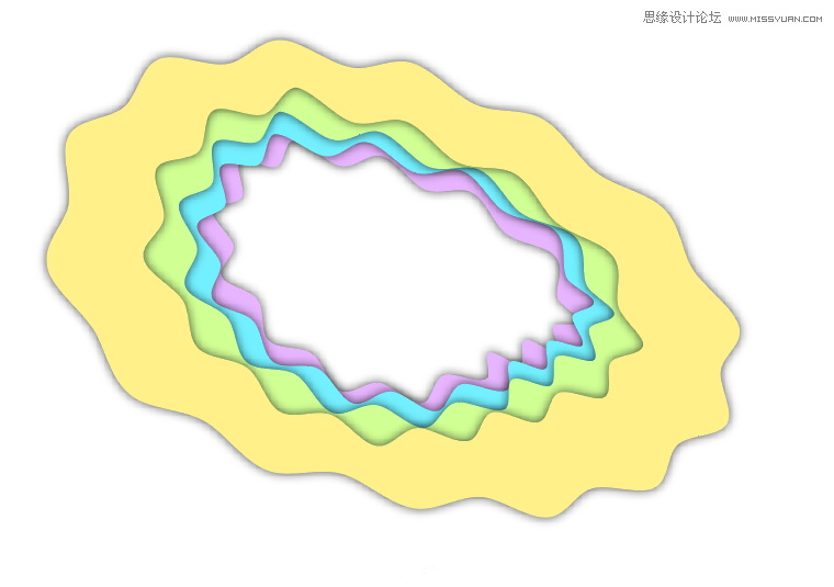 Illustrator制作立體卡通風格相框特效