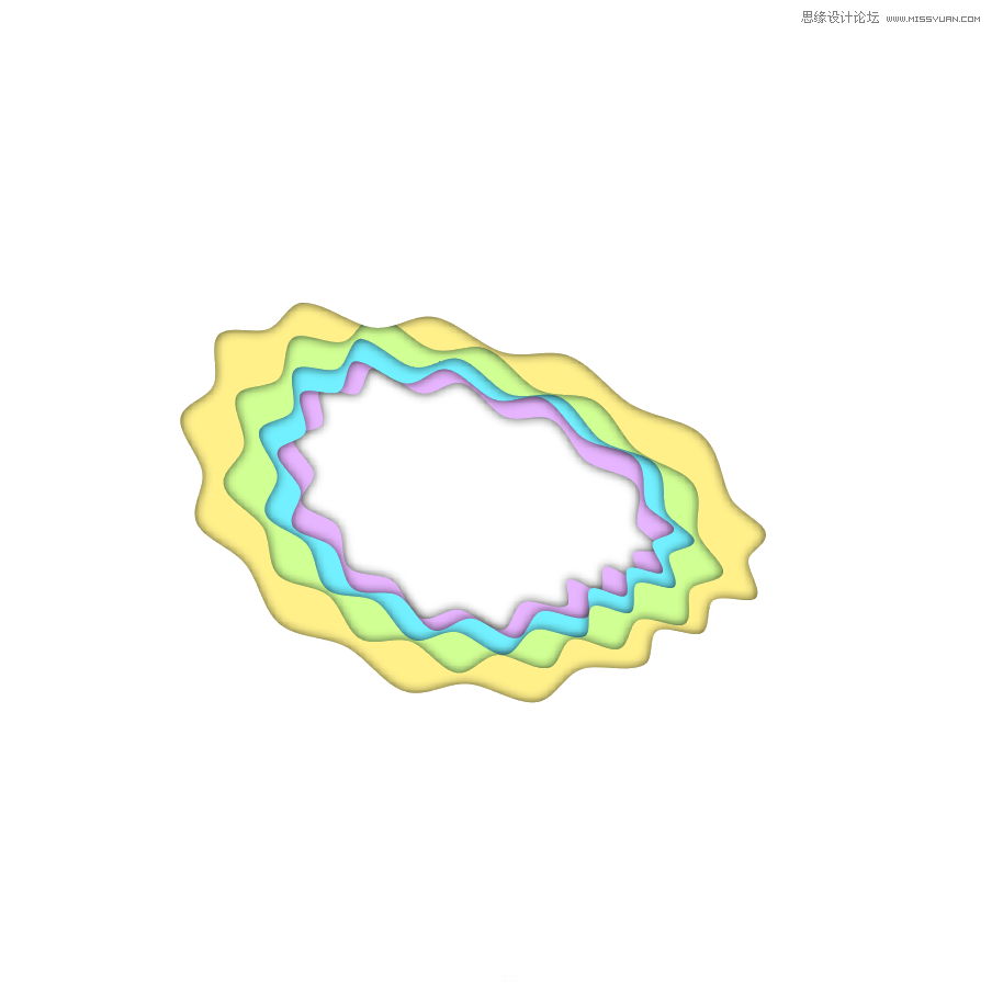 Illustrator制作立體卡通風格相框特效