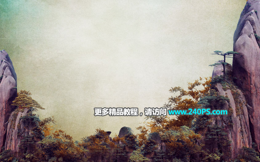 中國風海報:PS制作山水海報人像教程