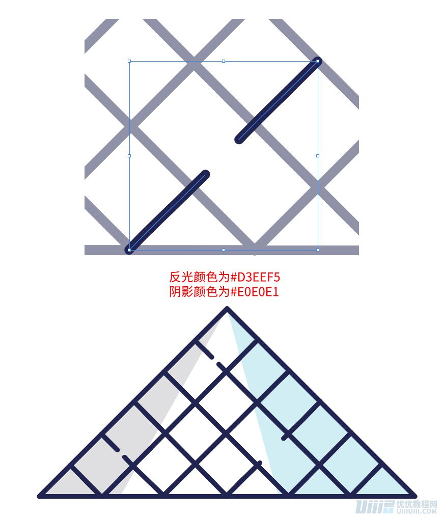 Illustrator制作卡通風格的法國建筑圖