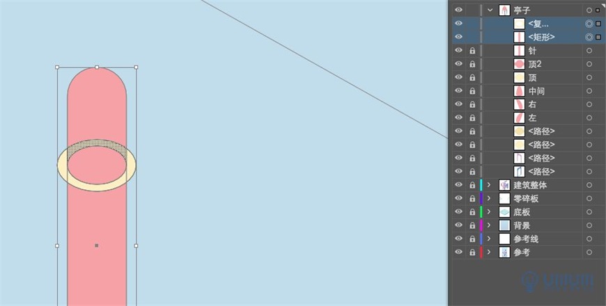 Illustrator繪制2.5D風格創意建筑插畫