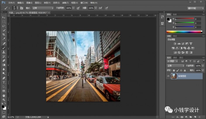Photoshop制作復(fù)古風(fēng)格的城市街道
